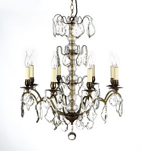 Antique 8 branch chandelier from Fritz Fryer