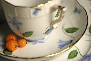 Cup and saucer - part of the Campanule range from Herend