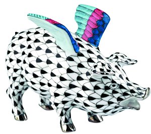 If Pigs Could Fly From Herend Porcelain