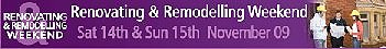 Home Renovating & Remodelling Weekend 14th/15th November 