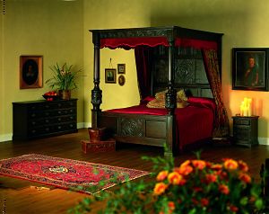 Jacobean Four Poster Bed from James Adam