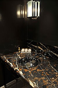  Bring Colour Back To Bathrooms With Golden Black 