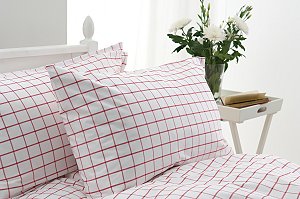 Peacock Blueâ€™s New Boathouse Check Bedlinen