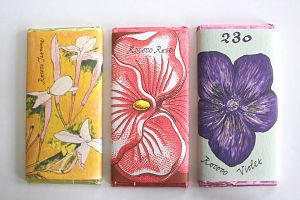 Floral Chocolate Bars from Rococo Chocolates